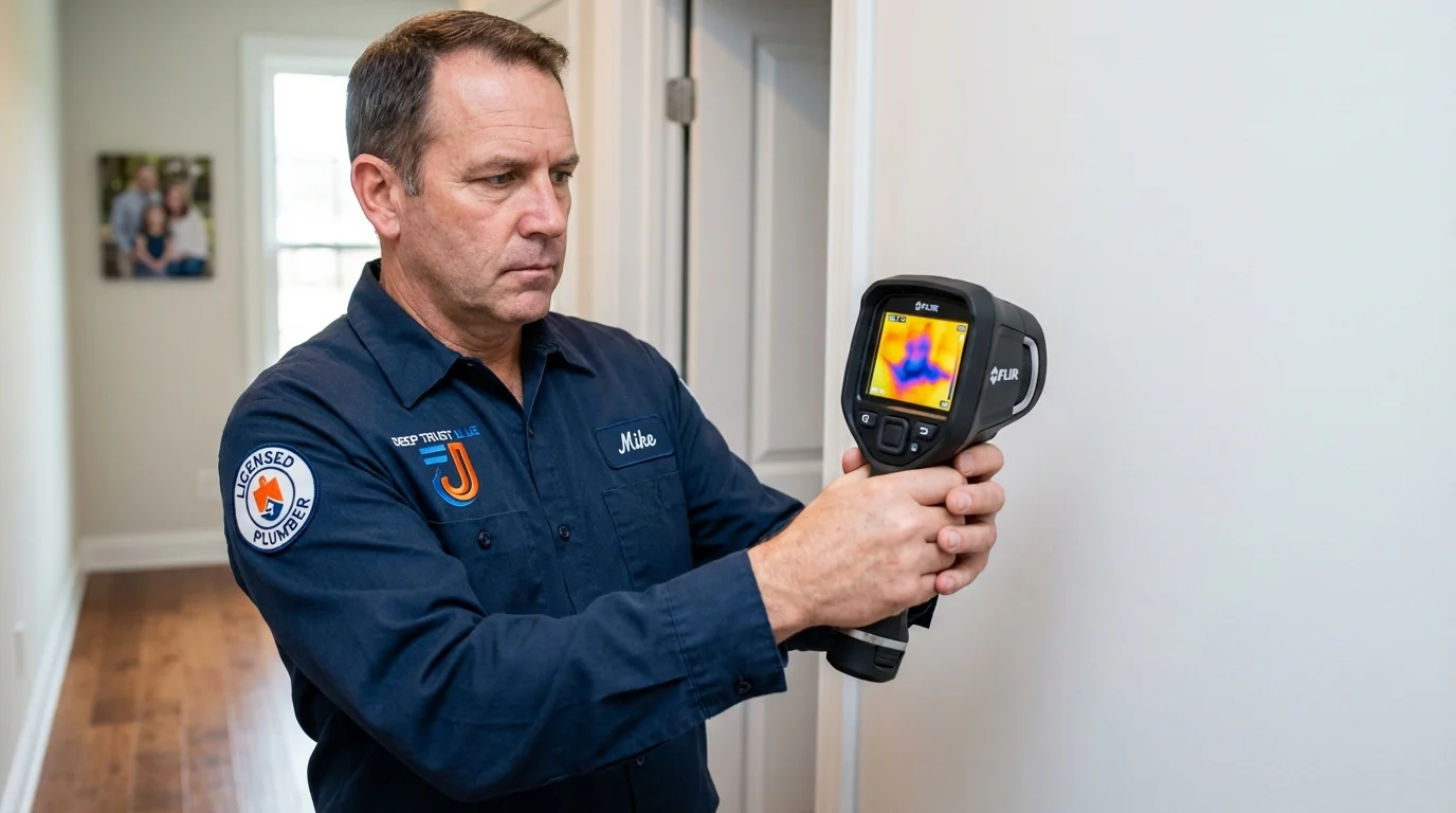 Thermal imaging leak detection by Johns Plumbing LLC in Penn Yan